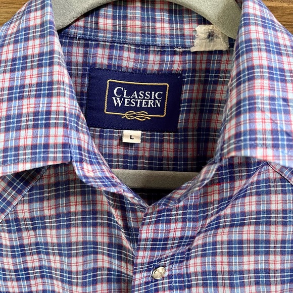 Vintage Classic Western Pearl-Snap Shirt - Picture 4 of 9